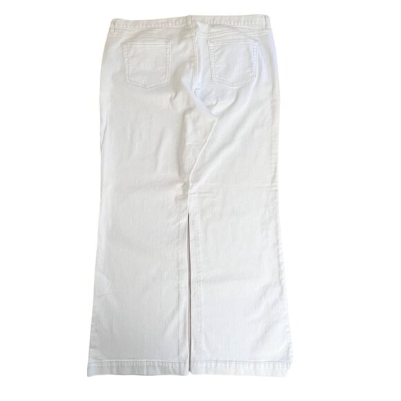 Womens Gap Long And Lean White Denim Jeans Size 20R Boot Cut - Picture 2 of 12
